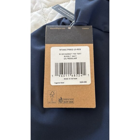 The Northface Jacket summit navy hiking dri fit pants flash Sz10 Yoga NWT 110$ - Picture 5 of 7